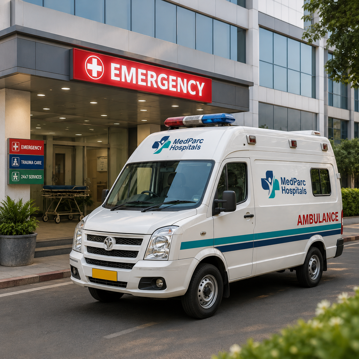 Ambulance at MedParc Hospitals